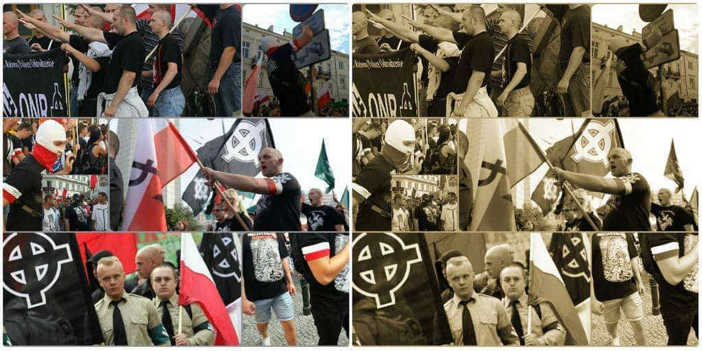 В Полша се стигна до абсолютно морално и политическо разбъркване. Националният радикален лагер е агресивна фашизоидна секта, склонна към насилие, служеща си нерядко с нацистка естетика и символи.