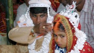 В Южна Азия децата булки са обичайна гледка по сватбите