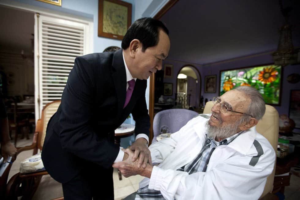 Последният световен лидер, срещнал се Фидел Кастро на 15 ноември т.г., стана президентат на Виетнам Чан Дай Куанг