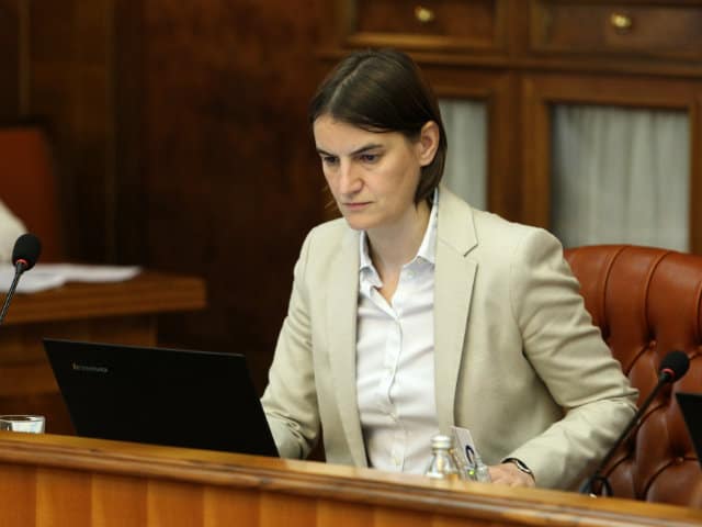 Ана Бърнабич е предложена от президента Александър Вучич за премиер на Сърбия. Снимка Бета