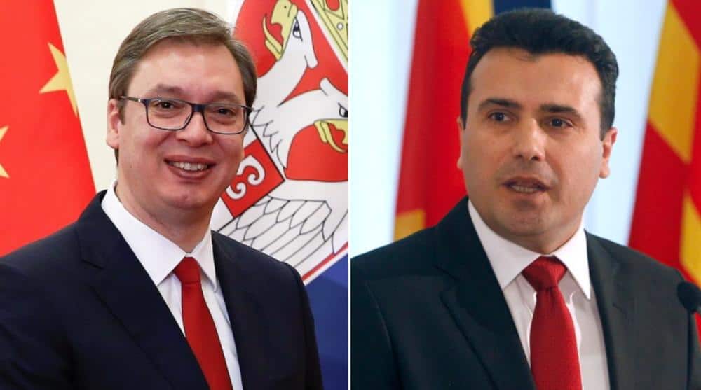 Александър Вучич и Зоран Заев станаха в един и същи ден съответно президент на Сърбия и премиер на Македония. Източник: espreso.rs