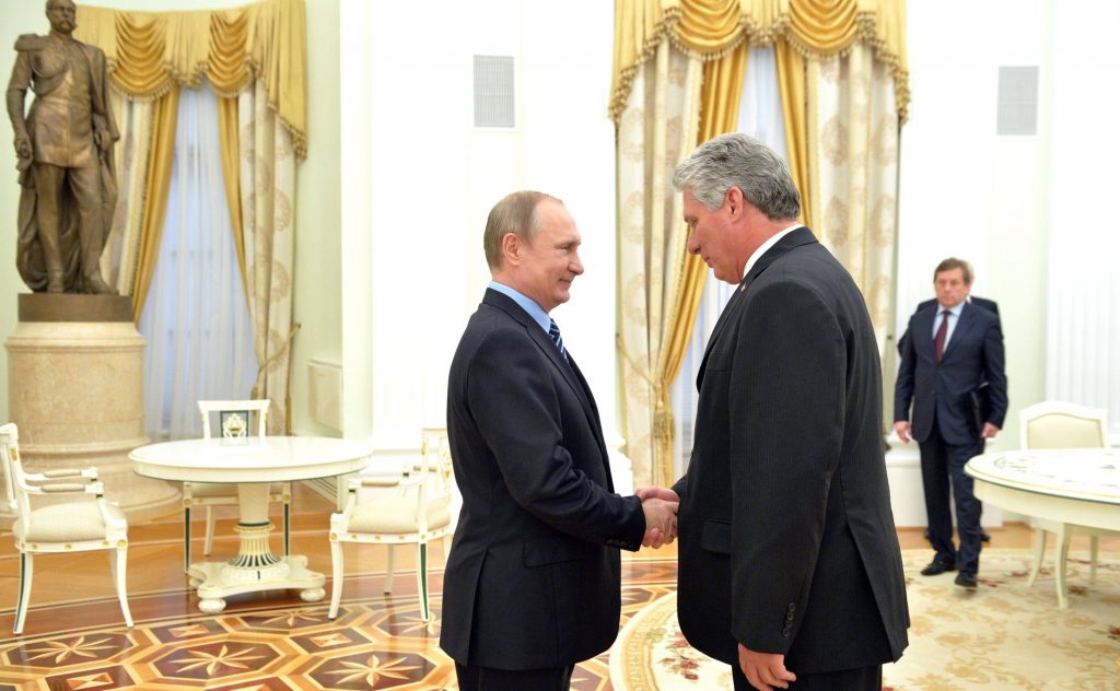 Диас-Канел е гостувал и на руския президент Владимир Путин в Кремъл. Снимка: Wikimedia Common