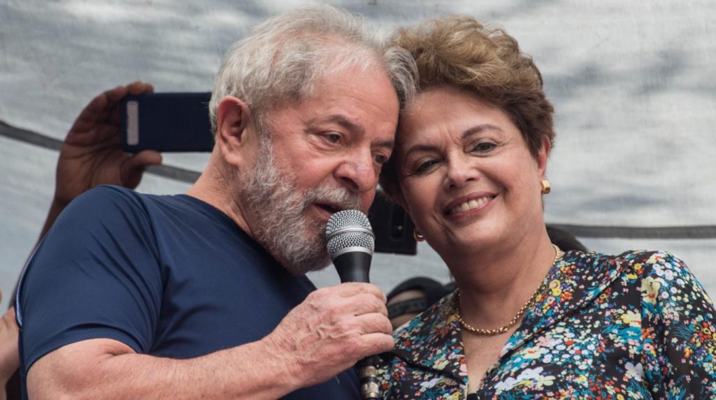 Лула да Силва и Дилма Русеф на 8 април т.г. в Сао Пауло. Снимка: Todo Noticias