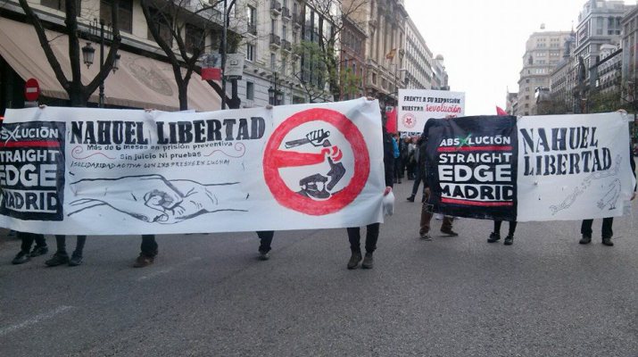 Една от протестните демонстрации в защита на Науел и приятелите му. Снимка: El Diario
