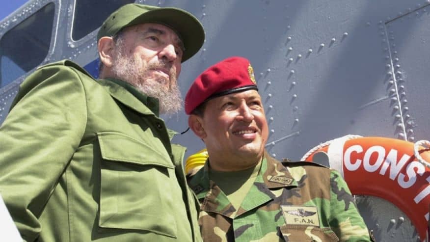 Силно приятелство и единомислие свързваше Фидел Кастро и венесуелския лидер Уго Чавес