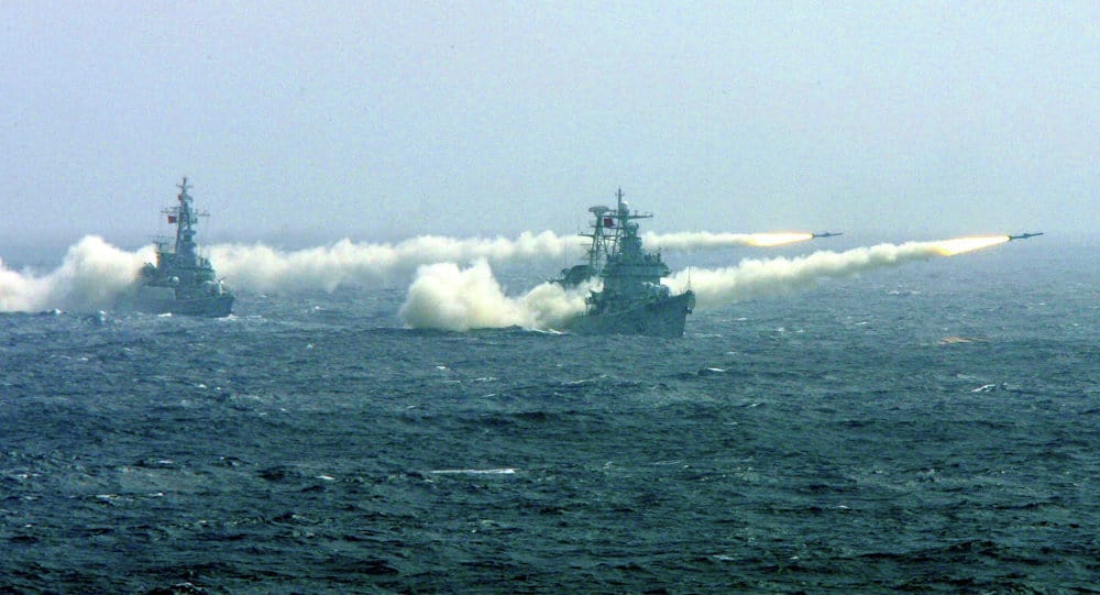 Американски кораби не пропускат да демонстрират сила в невралгичното заради териториални спорове Южнокитайско море. Снимка: sputniknews.com