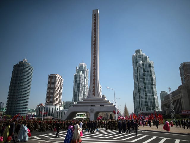 В центъра на Пхенян. Снимка: РИА Новости