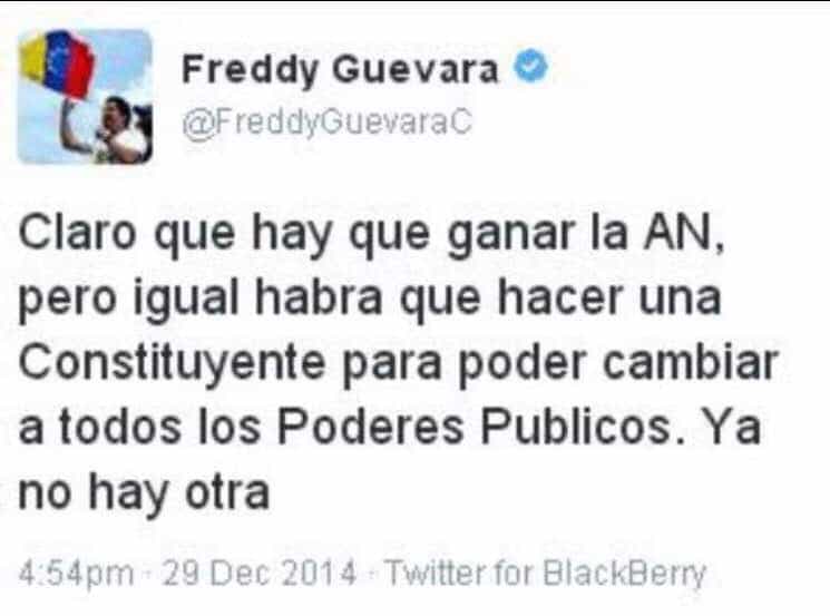 Туитът на Фреди Гевара от 2014 г.