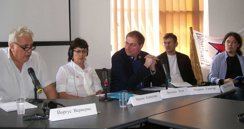 Отляво надясно: Йоргос Верверис, Ирина Алексова, Венсан Буле, Андреас Гюнтер и Ласло Шолимар. Снимка: Къдринка Къдринова
