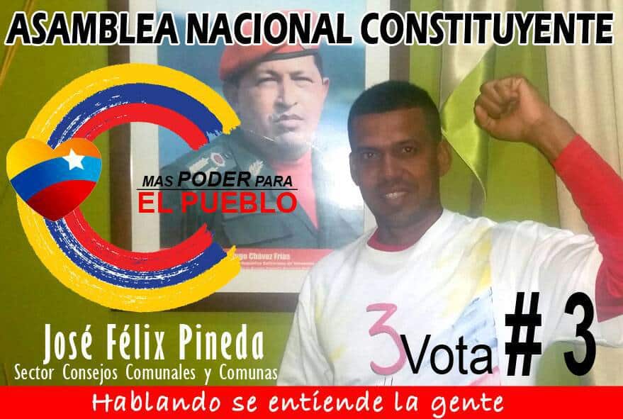 Застреляният от нападател в дома си в деня на вота кандидат за член на Конституционното събрание Хосе Феликс Пинеда. Снимка: Туитър