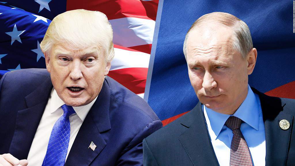 Въпреки уж позитивните лични контакти между Тръмп и Путин, политиката на САЩ днес повече произвежда студена война, отколкото преди. Колаж: CNN