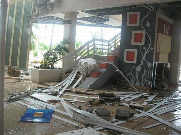 Хотелите на "Кайо Коко" са съсипани. Снимка: Cubadebate