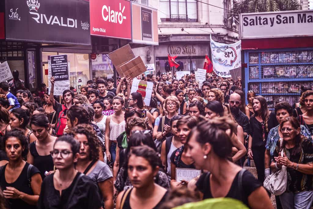 Жителки на аржентинския град Санта Фе също се включиха в женската глобална работническа стачка, която заля света на 8 март 2017 г. Снимка: Уикипедия