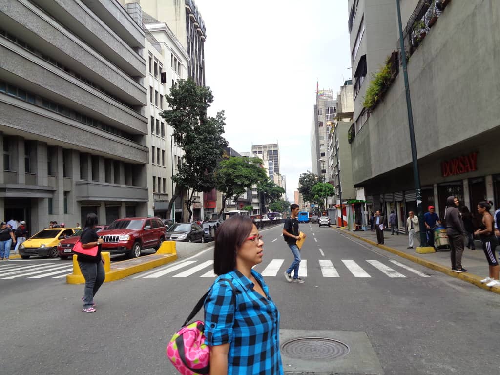 Улица в центъра на Каракас. Снимка: Къдринка Къдринова