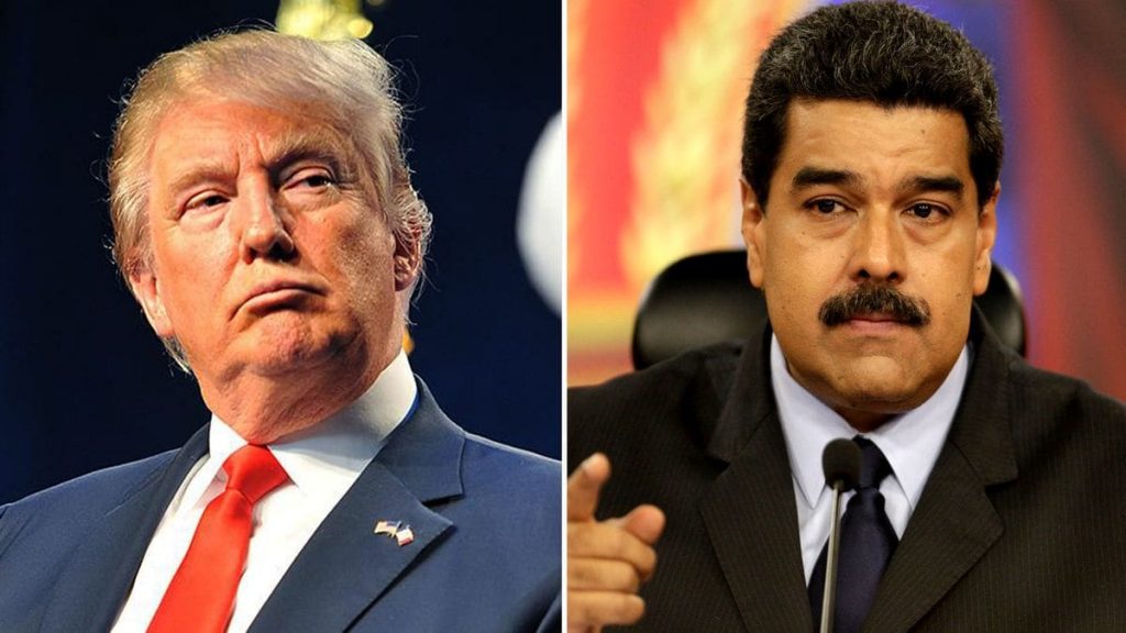 Доналд Тръмп (вляво) явно си е поставил за цел да свали Николас Мадуро, като задуши финансово Венесуела. Колаж: Havana Times