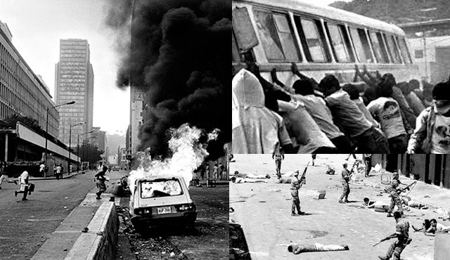 През 1989 г. гладният бунт, известен като "Каракасо", води до много човешки жертви