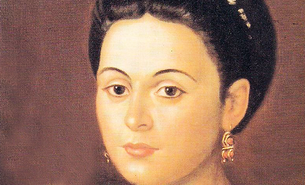 Фрагмент от най-известния портрет на Мануела Саенс
