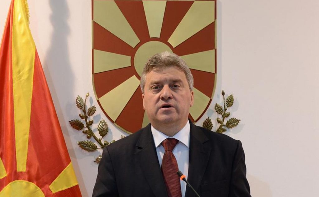 Президентът на Македония Георге Иванов. Снимка: balkaneu
