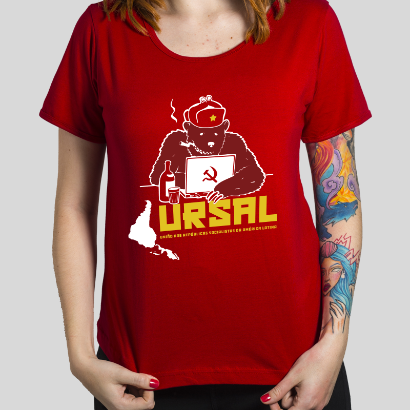 Тениски със символите на URSAL вече се харчат като топъл хляб. Снимка: Туитър