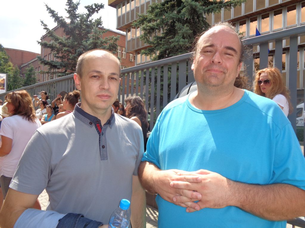 Никола Мечкаров (вляво) и Лъчезар Косев. Снимка: Къдринка Къдринова