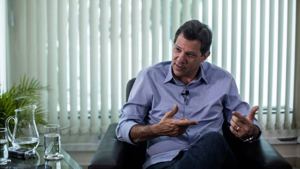 Фернандо Хадад по време на интервюто за в. Ел Паис". Снимка: El Pais