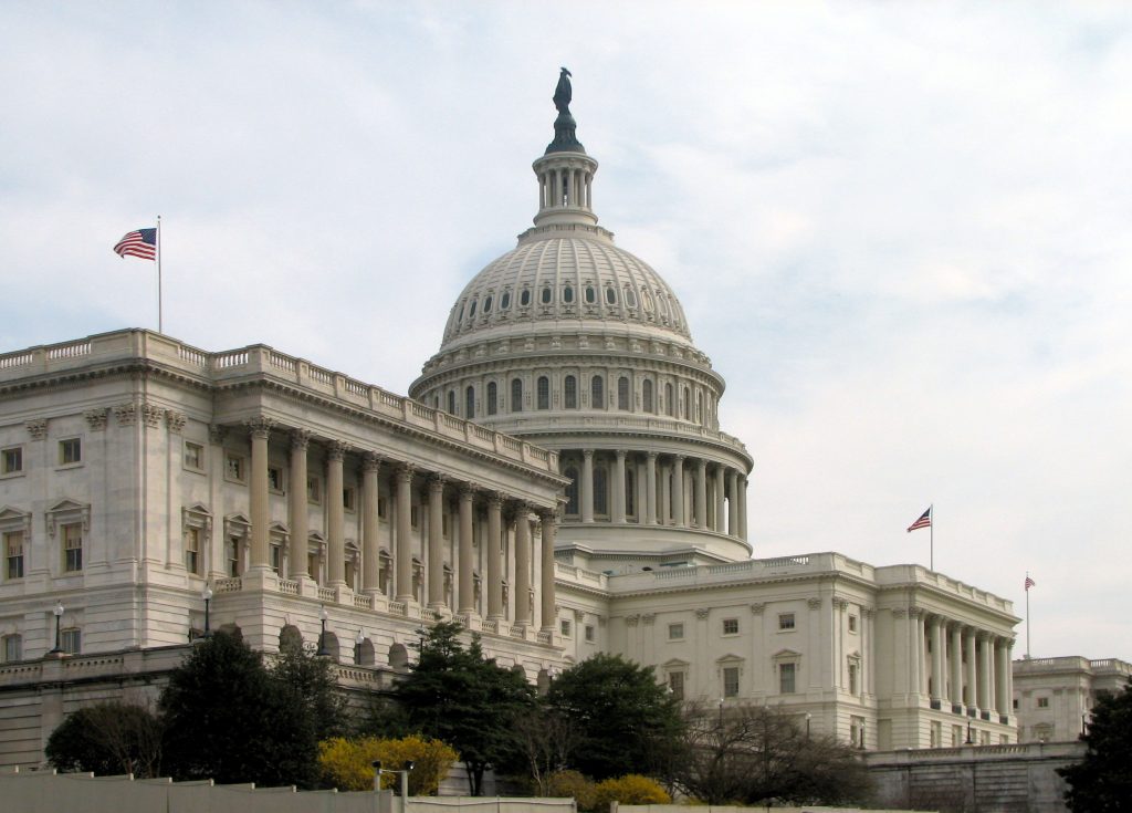 Капитолият, входът към Сената на САЩ. Сничка: Уикипедия