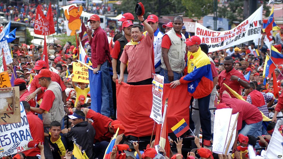 Чавес умееше да екзалтира масите. Снимка: Trabajadores