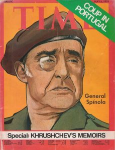 Генерал Спинола е на корицата на списание "Тайм" след извършването на революцията на 25 април 1974 г.