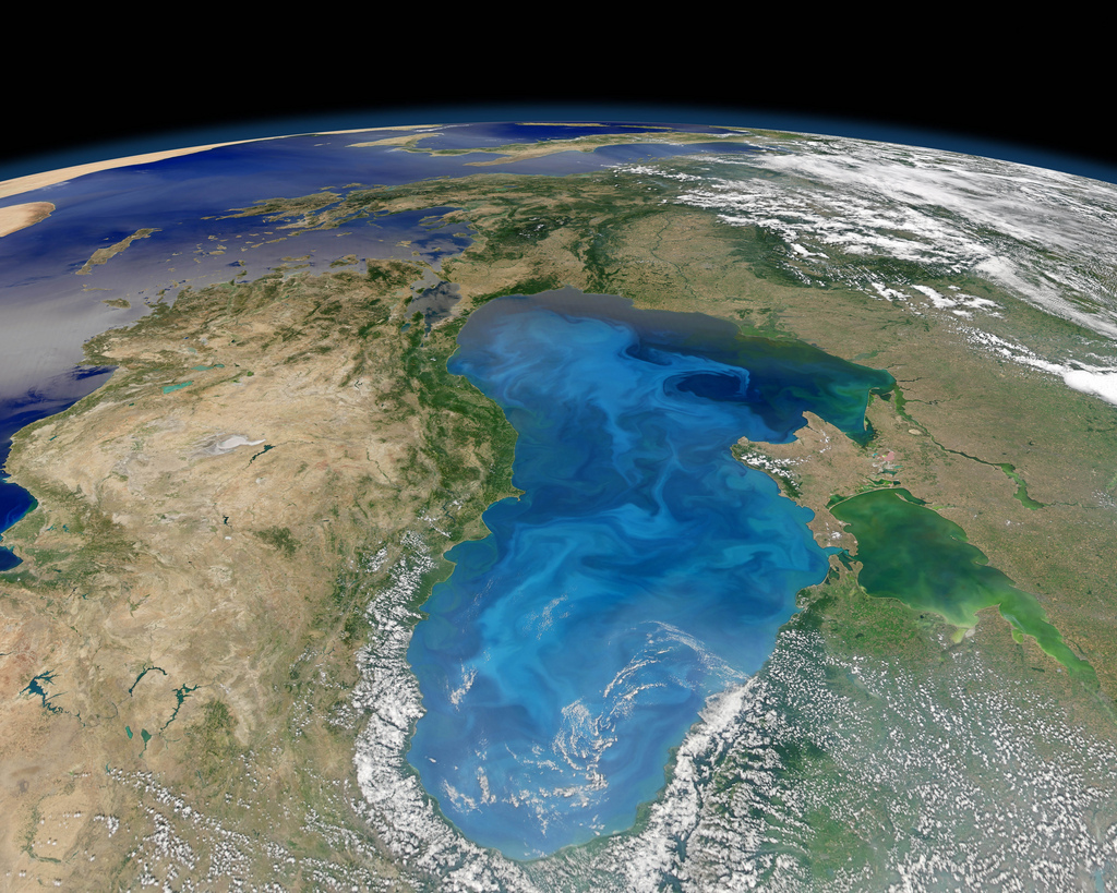 Сателитна снимка на Черно море, Крим и целия регион. Снимка: freightlink.co.uk