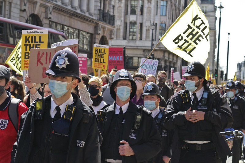 Протест срещу новия криминален закон в Лондон. снимка 
Steve Eason, Flickr
