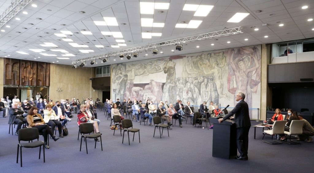 По време на учредяването на Платформа "Социализъм 21 век" в зала 6 на НДК на 15 май т. г.