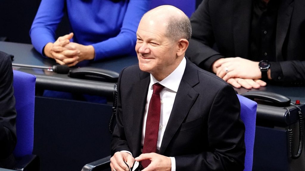 Олаф Шолц бе избран за нов канцлер на Германия от Бундестага на 8 декември. Снимка: DPA