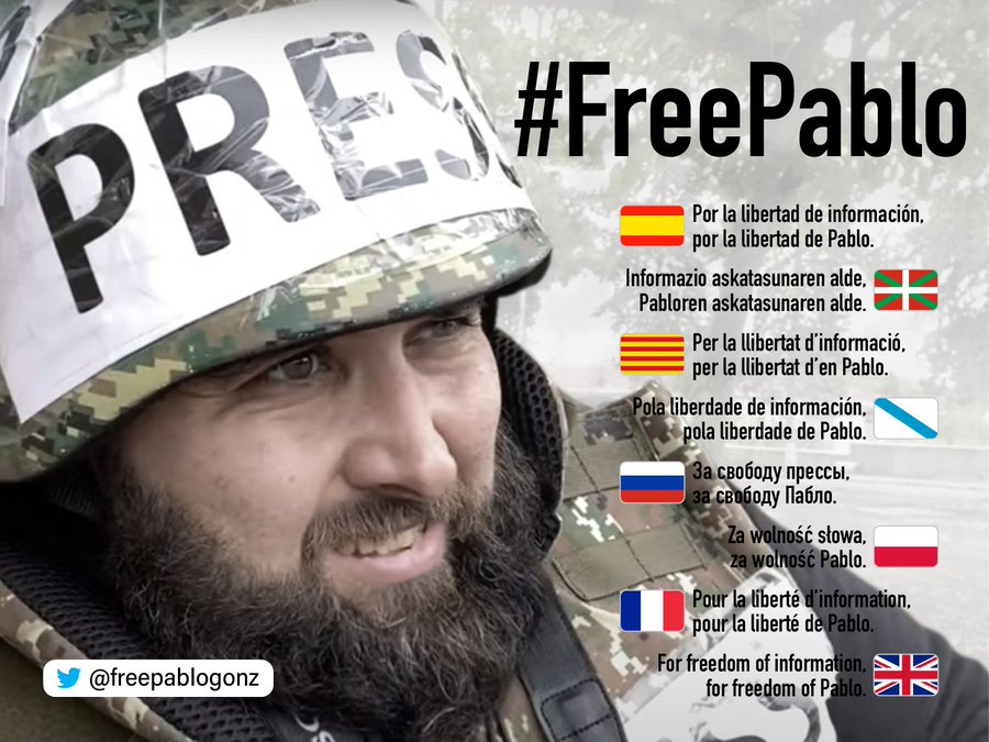 В Туитър отдавна върви международна кампания за освобождаване на Пабло Гонсалес