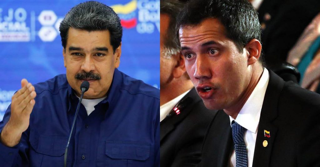 Николас Мадуро и Хуан Гуайдо. Снимка: publimetro.co
