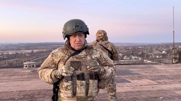 Шефът на военната групировка "Вагнер" Евгений Пригожин.  Снимка: РИА "Новости"