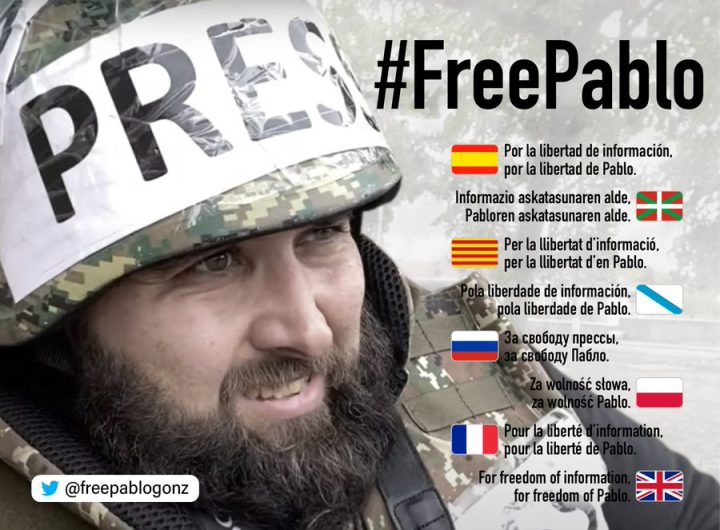 Журналистически и правозащитни организации не спират кампанията си з освобождаване на испанския журналист Пабло Гонсалес