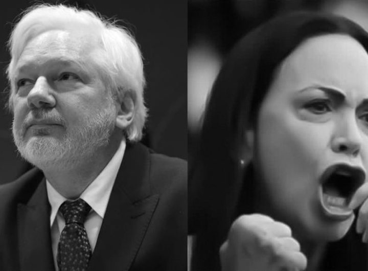 Джулиан Асанж подаде иск срещу Фондация „Алфред Нобел“ заради присъждането на Нобелова награда за мир на Мария Корина Мачадо. Снимка: Х