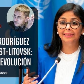 Скрийншот от видеокоментара на испанския анализатор Хуан Карлос Монедеро з събитията във Венецуела и ролята на временната президентка Делси Родригес