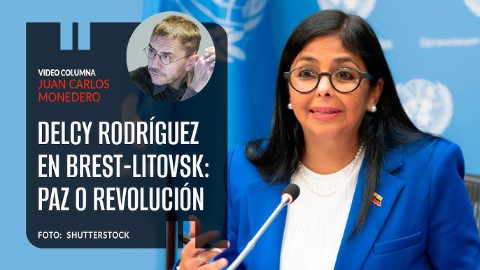 Скрийншот от видеокоментара на испанския анализатор Хуан Карлос Монедеро з събитията във Венецуела и ролята на временната президентка Делси Родригес