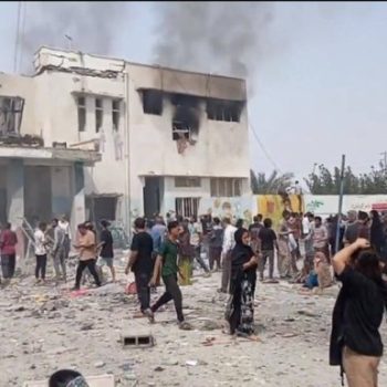 Начално девическо училище в град Минаб, Южен Иран, бе разрушено от израелски удар на 28 февруари. Загинали са 85 деца. Снимка: Х