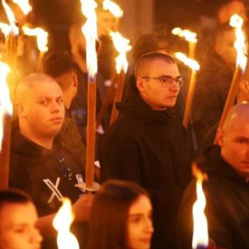 Момент от поредно шествие в София на Луков марш